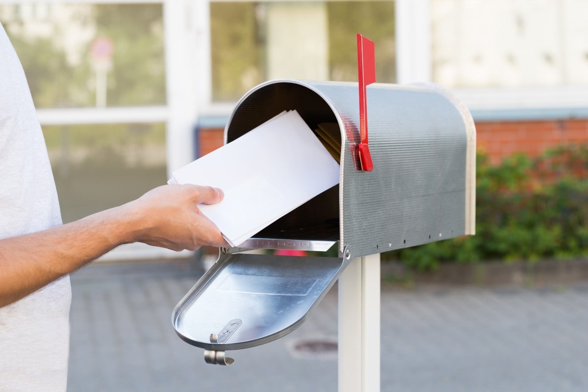 Bulk Direct Mail Services One Stop Mail showing letters in a mailbox web