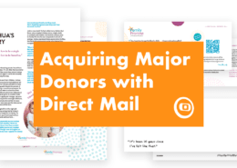 Acquiring major donors with direct mail